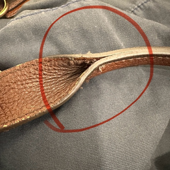 HTF Genuine J CREW Abingdon Weekender Navy Blue Waxed Canvas Leather Duffle Bag - Picture 12 of 13